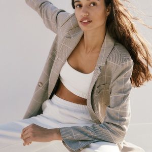 Madewell Dorset Windowpane Blazer